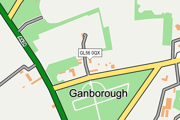 GL56 0QX map - OS OpenMap – Local (Ordnance Survey)