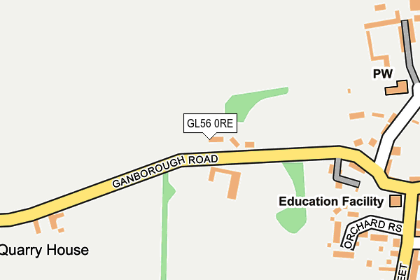 GL56 0RE map - OS OpenMap – Local (Ordnance Survey)