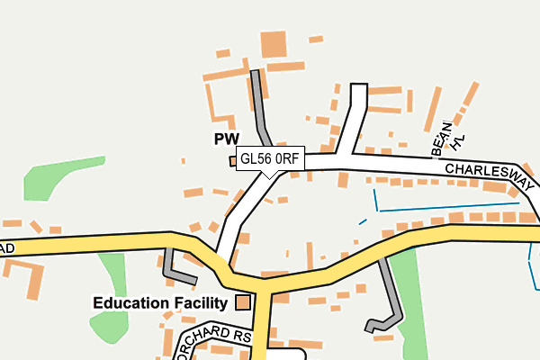 GL56 0RF map - OS OpenMap – Local (Ordnance Survey)