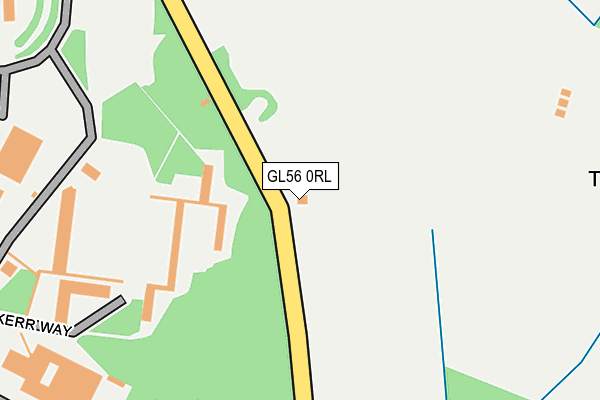 GL56 0RL map - OS OpenMap – Local (Ordnance Survey)