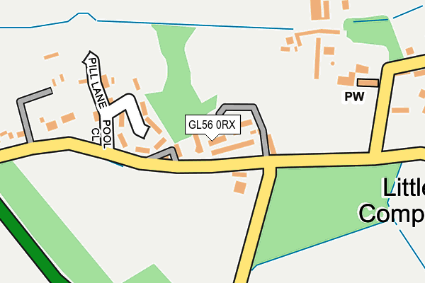 GL56 0RX map - OS OpenMap – Local (Ordnance Survey)