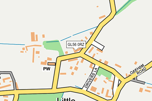 GL56 0RZ map - OS OpenMap – Local (Ordnance Survey)