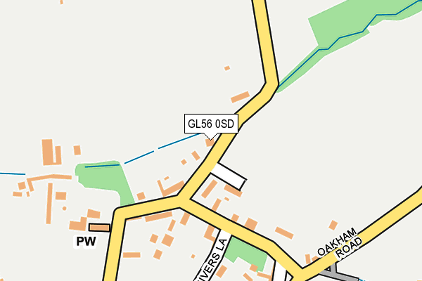 GL56 0SD map - OS OpenMap – Local (Ordnance Survey)