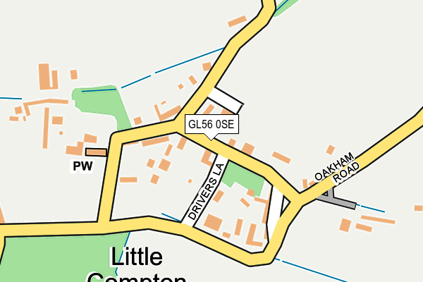 GL56 0SE map - OS OpenMap – Local (Ordnance Survey)