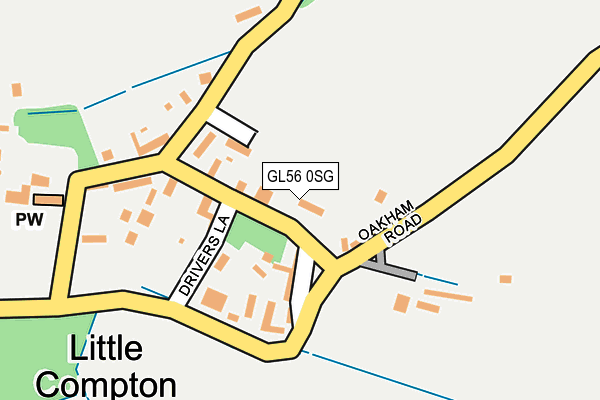 GL56 0SG map - OS OpenMap – Local (Ordnance Survey)