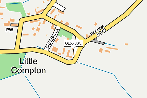 GL56 0SQ map - OS OpenMap – Local (Ordnance Survey)