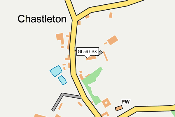 GL56 0SX map - OS OpenMap – Local (Ordnance Survey)