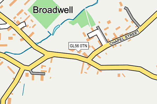 GL56 0TN map - OS OpenMap – Local (Ordnance Survey)
