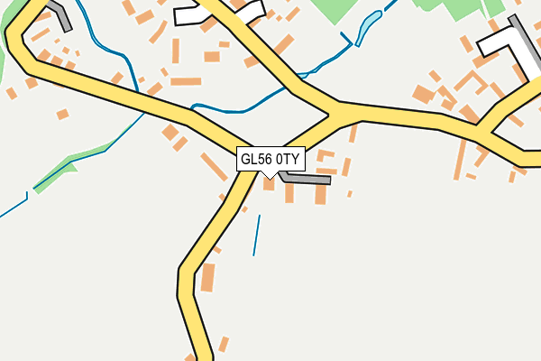 GL56 0TY map - OS OpenMap – Local (Ordnance Survey)