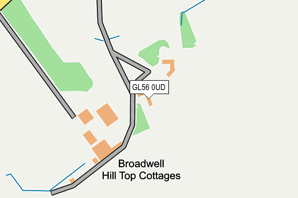 GL56 0UD map - OS OpenMap – Local (Ordnance Survey)