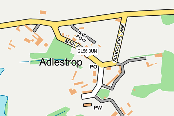 GL56 0UN map - OS OpenMap – Local (Ordnance Survey)