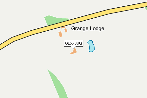 GL56 0UQ map - OS OpenMap – Local (Ordnance Survey)