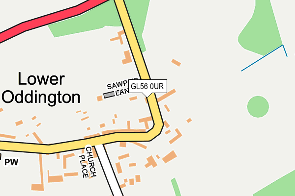 GL56 0UR map - OS OpenMap – Local (Ordnance Survey)