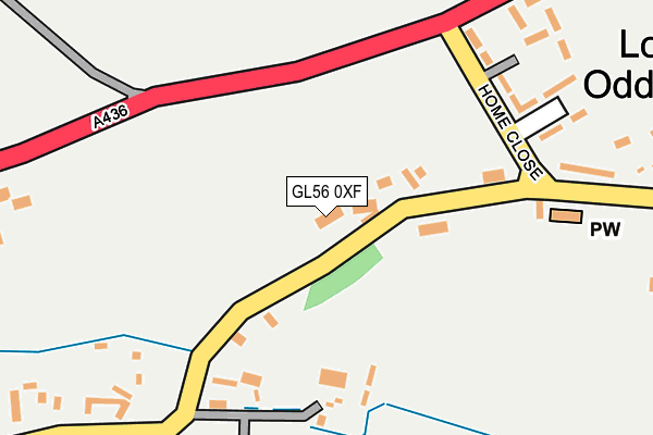 GL56 0XF map - OS OpenMap – Local (Ordnance Survey)