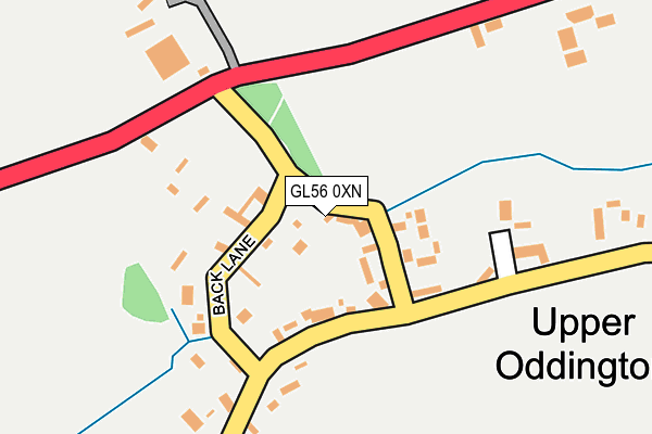 GL56 0XN map - OS OpenMap – Local (Ordnance Survey)