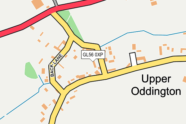 GL56 0XP map - OS OpenMap – Local (Ordnance Survey)