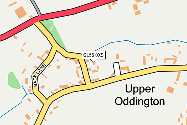GL56 0XS map - OS OpenMap – Local (Ordnance Survey)