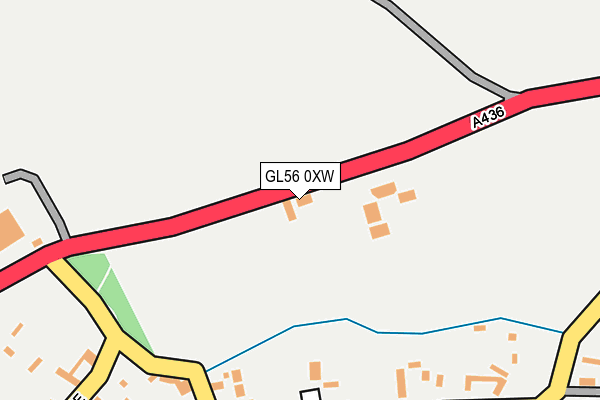 GL56 0XW map - OS OpenMap – Local (Ordnance Survey)