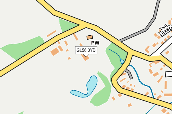 GL56 0YD map - OS OpenMap – Local (Ordnance Survey)