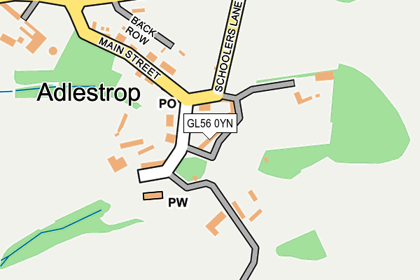 GL56 0YN map - OS OpenMap – Local (Ordnance Survey)