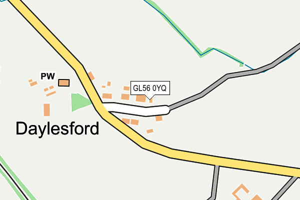 GL56 0YQ map - OS OpenMap – Local (Ordnance Survey)