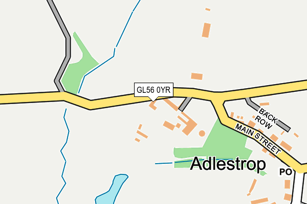 GL56 0YR map - OS OpenMap – Local (Ordnance Survey)