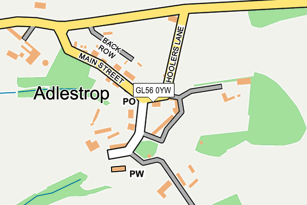 GL56 0YW map - OS OpenMap – Local (Ordnance Survey)