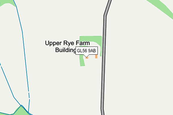 GL56 9AB map - OS OpenMap – Local (Ordnance Survey)