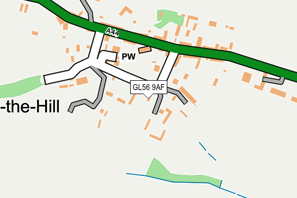 GL56 9AF map - OS OpenMap – Local (Ordnance Survey)