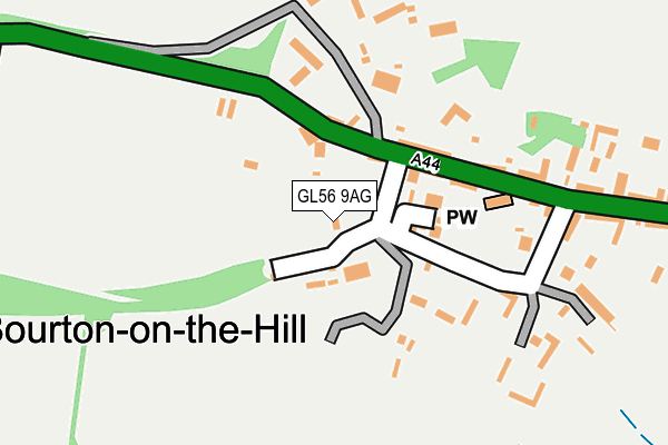 GL56 9AG map - OS OpenMap – Local (Ordnance Survey)