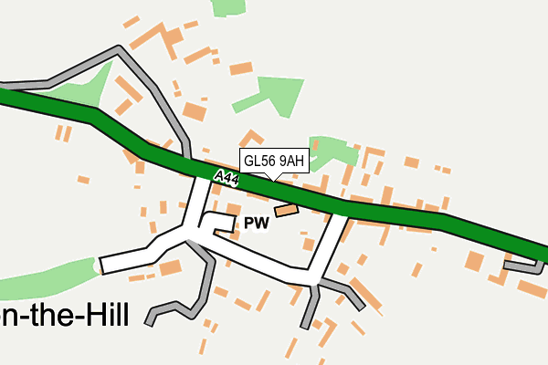 GL56 9AH map - OS OpenMap – Local (Ordnance Survey)