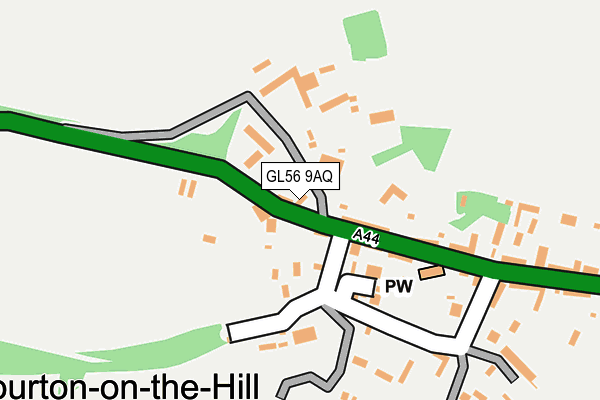 GL56 9AQ map - OS OpenMap – Local (Ordnance Survey)