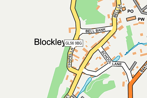 GL56 9BG map - OS OpenMap – Local (Ordnance Survey)