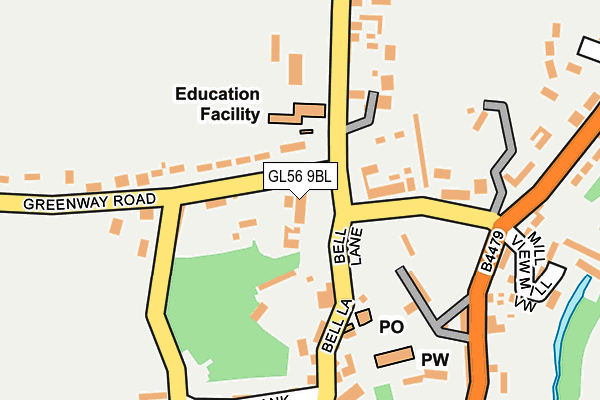 GL56 9BL map - OS OpenMap – Local (Ordnance Survey)