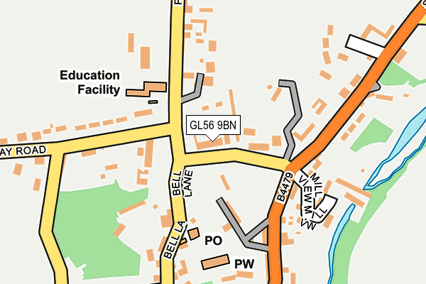 GL56 9BN map - OS OpenMap – Local (Ordnance Survey)