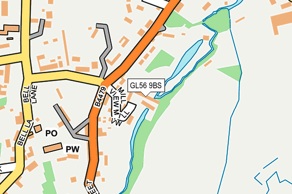 GL56 9BS map - OS OpenMap – Local (Ordnance Survey)