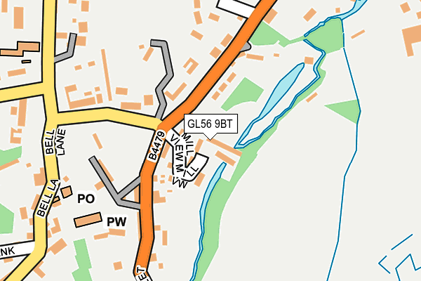 GL56 9BT map - OS OpenMap – Local (Ordnance Survey)