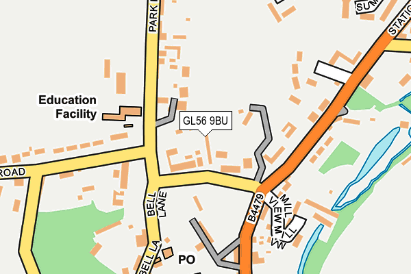 GL56 9BU map - OS OpenMap – Local (Ordnance Survey)