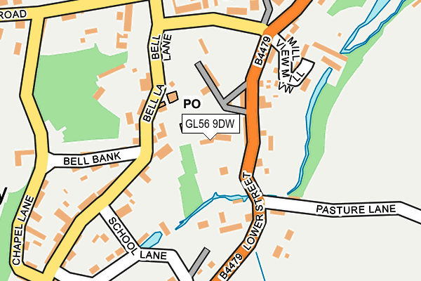 GL56 9DW map - OS OpenMap – Local (Ordnance Survey)