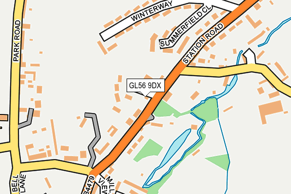 GL56 9DX map - OS OpenMap – Local (Ordnance Survey)