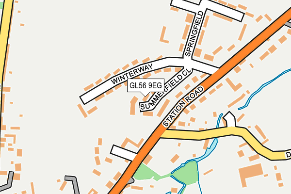 GL56 9EG map - OS OpenMap – Local (Ordnance Survey)