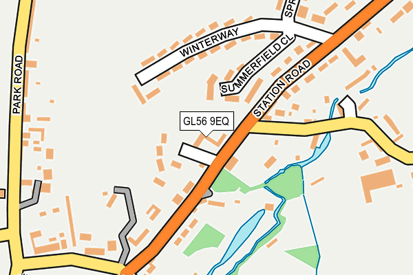 GL56 9EQ map - OS OpenMap – Local (Ordnance Survey)