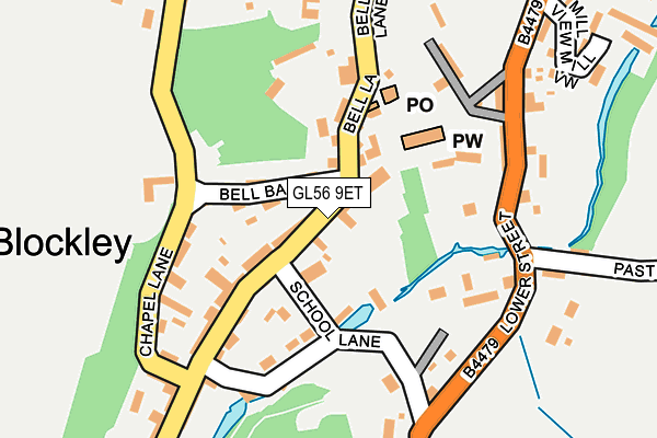 GL56 9ET map - OS OpenMap – Local (Ordnance Survey)