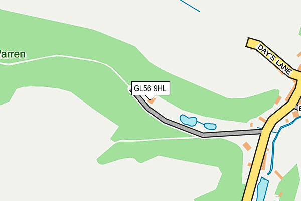 GL56 9HL map - OS OpenMap – Local (Ordnance Survey)