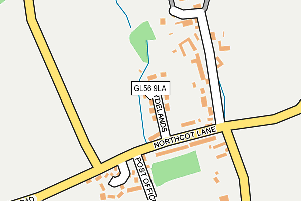 GL56 9LA map - OS OpenMap – Local (Ordnance Survey)