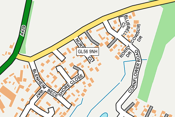 GL56 9NH map - OS OpenMap – Local (Ordnance Survey)