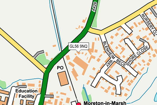 GL56 9NQ map - OS OpenMap – Local (Ordnance Survey)