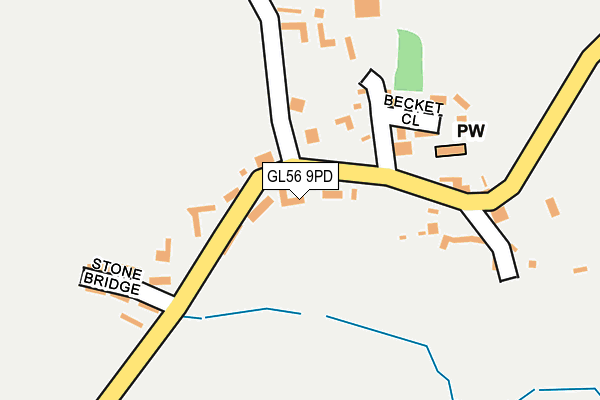 GL56 9PD map - OS OpenMap – Local (Ordnance Survey)