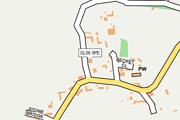 GL56 9PE map - OS OpenMap – Local (Ordnance Survey)