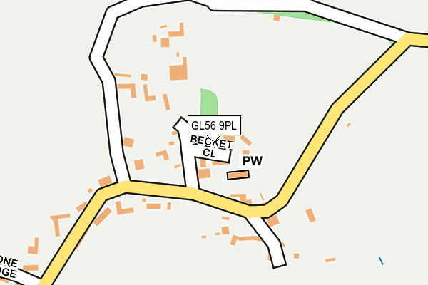 GL56 9PL map - OS OpenMap – Local (Ordnance Survey)